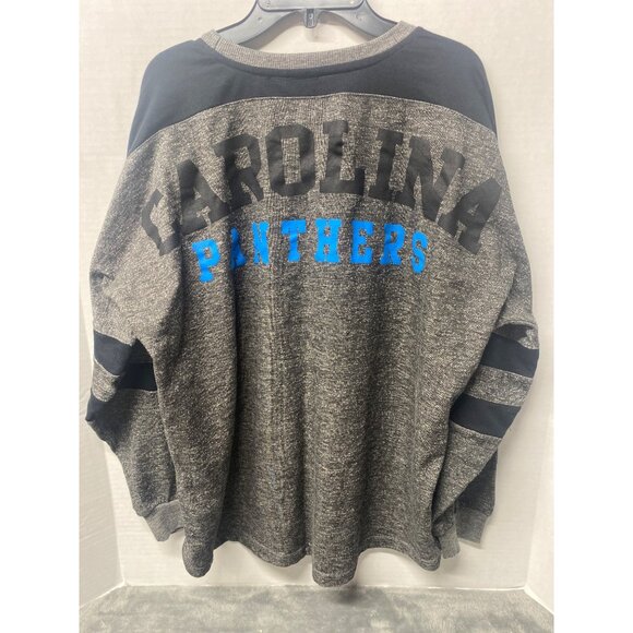 Carolina Panthers NFL Team Apparel Unisex Sz XL Jersey long sleeve Gray - Picture 2 of 9